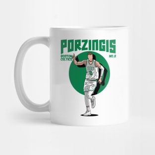 Kristaps Porzingis Comic Style Art Mug